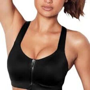 Victoria's Secret Black and Gold Sports Bra Size 34D